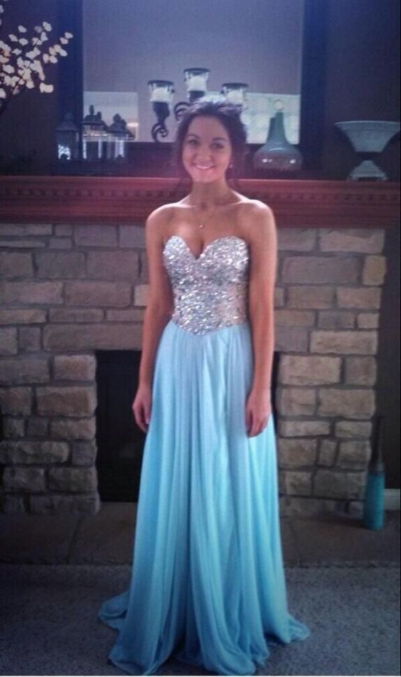 Bg622 Sweetheart Prom Dress,Sexy Prom Dress,Ligth Blue Prom Dress